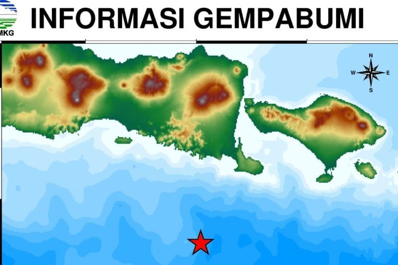 Gempa Jembrana Magnitudo 4,9 Guncang Jember, Warga Rasakan Getaran Ringan