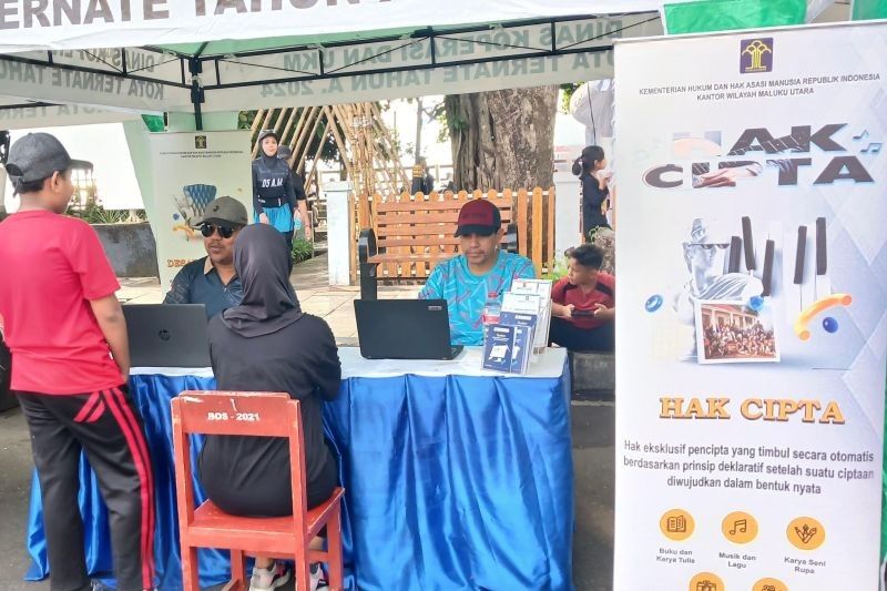 Kemenkumham Malut hadirkan Layanan Kekayaan Intelektual di Pameran UMKM Ternate