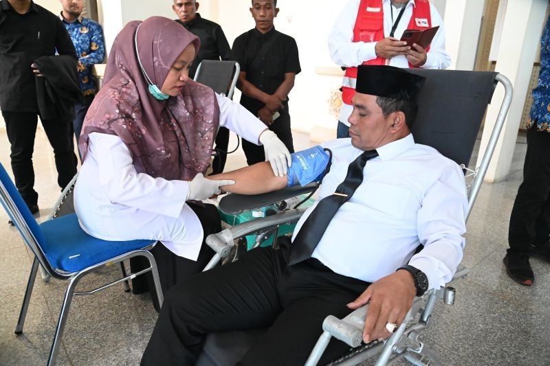 50 Kantong Darah Terkumpul dalam Aksi Donor Darah HUT Ke-41 Kota Jantho
