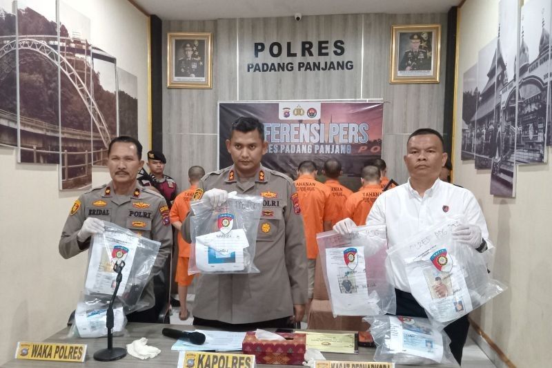 Polres Padang Panjang Tangkap 10 Pelaku Narkoba dalam Dua Bulan