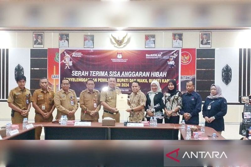 KPU Kapuas Kembalikan Sisa Dana Pilkada Rp844 Juta, Usul Pembangunan Kantor Baru