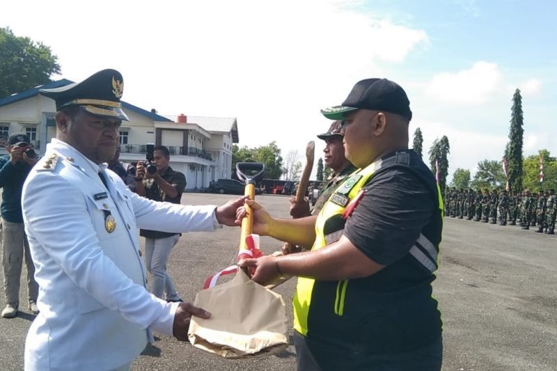 TNI Bangun Infrastruktur di Kampung Bring, Papua: TMMD Ke-124 Percepat Pembangunan Kawasan Terpencil