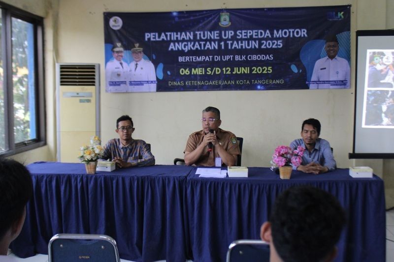 Disnaker Kota Tangerang Cetak Tenaga Kerja Andal Lewat Pelatihan Tune Up Sepeda Motor