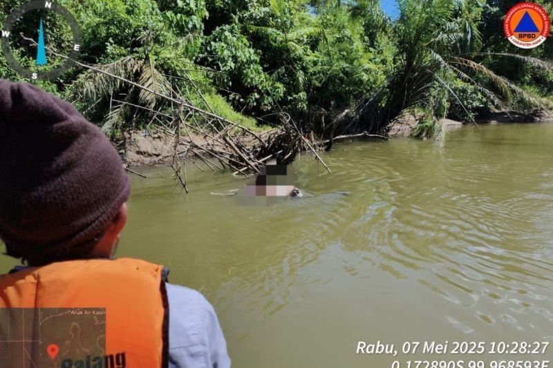 Petani di Agam Ditemukan Meninggal Mengapung di Sungai Masang Kiri