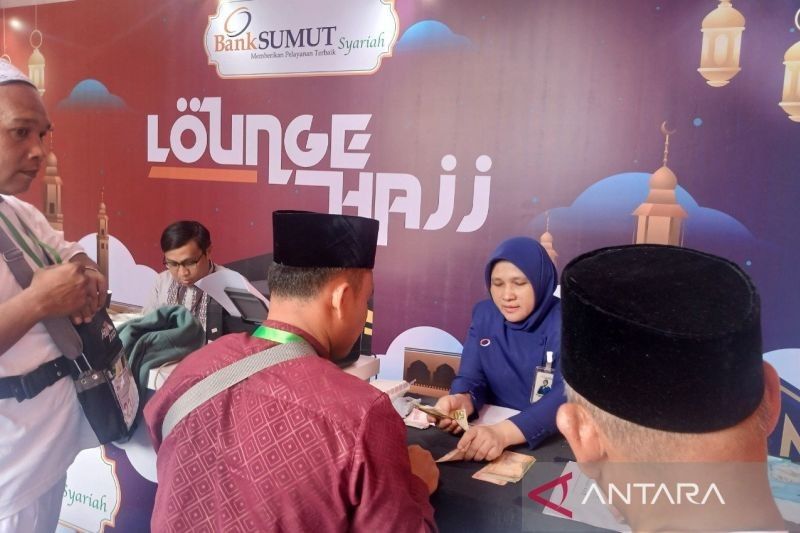 Bank Sumut Fasilitasi Penukaran Riyal untuk Calon Haji Sumut di Asrama Haji Medan