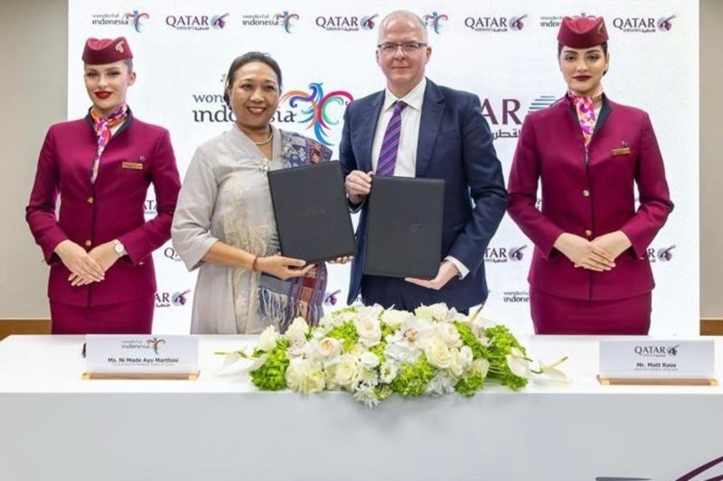 Kemenpar dan Qatar Airways Jalin Kerja Sama, Dorong Pariwisata Indonesia Go Global