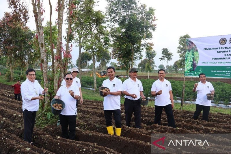 Imigrasi Jambi Beri Bantuan Bibit Kentang untuk Petani Kerinci, Wujud Nyata Ketahanan Pangan