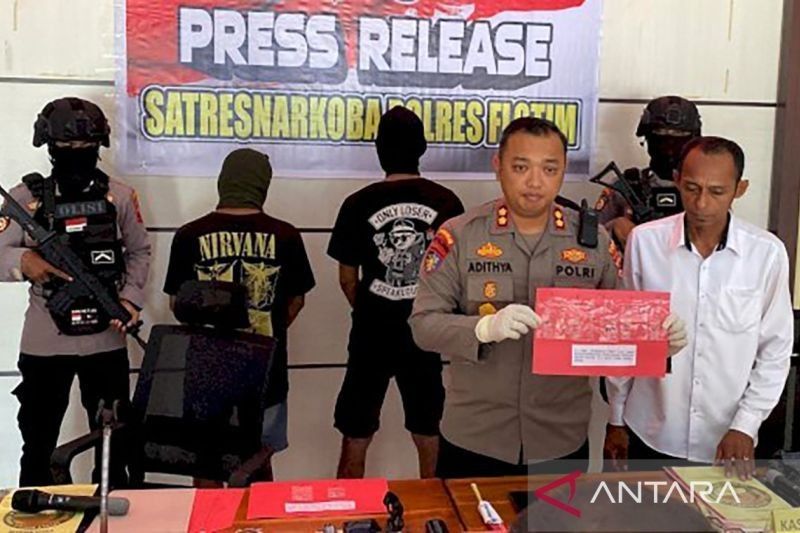 Pengedar Sabu Asal Kalimantan Ditangkap di Larantuka, Terancam 12 Tahun Penjara