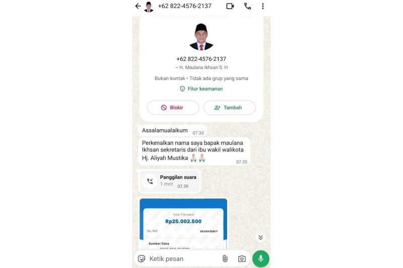Waspada! Nama Wawali Makassar Dicatut untuk Penipuan Online