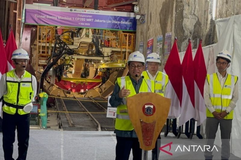 Pramono Anung Resmikan Pembangunan TBM MRT Fase 2A: Target Operasional 2029