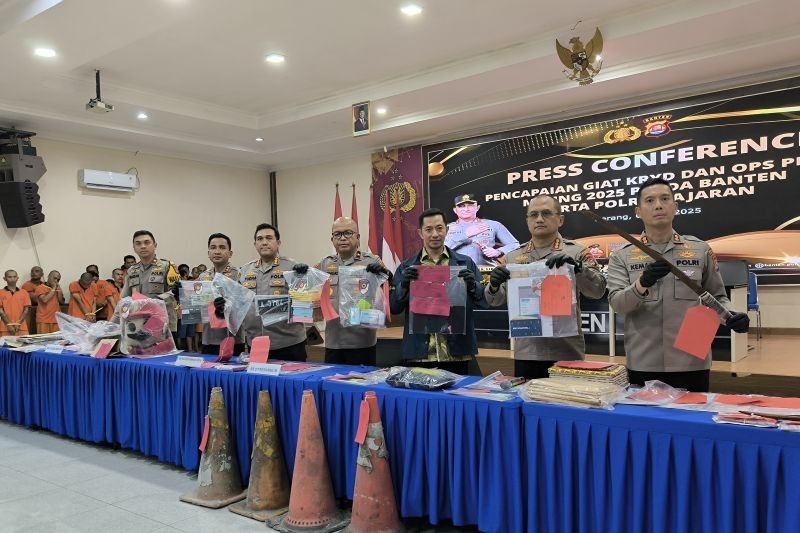 Polda Banten Berhasil Amankan 429 Pelaku Premanisme, 63 Tersangka Diproses Hukum