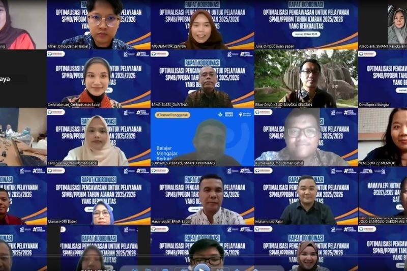 Ombudsman Babel dan 594 Instansi Rapat Koordinasi Awasi SPMB/PPDBM 2025/2026