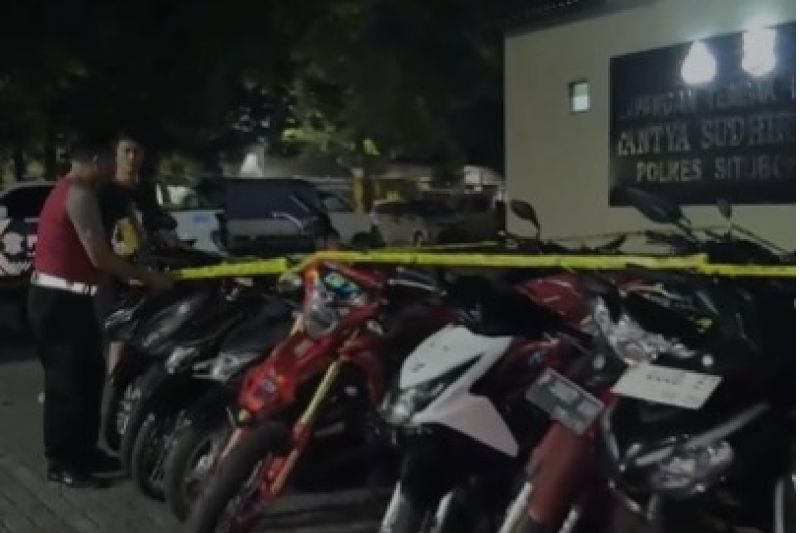 Polres Situbondo Tertibkan Balap Liar, Puluhan Motor Diamankan