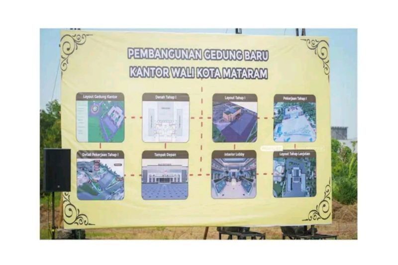 75 Persen Material Kantor Wali Kota Mataram Gunakan Bahan Lokal