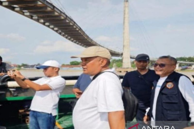 Jembatan Gentala Arasy Jambi Aman Usai Tertabrak Tongkang, Perbaikan Ringan Dilakukan