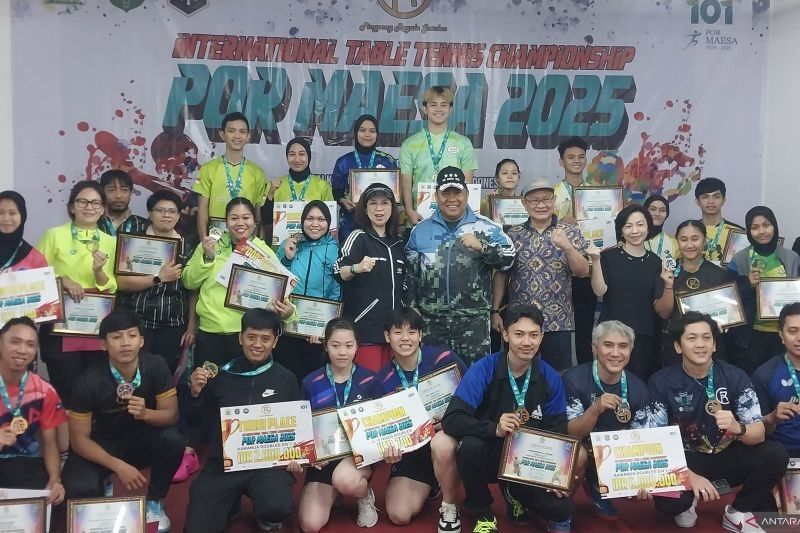 Dominasi Indonesia di Turnamen Tenis Meja Internasional POR Maesa 2025