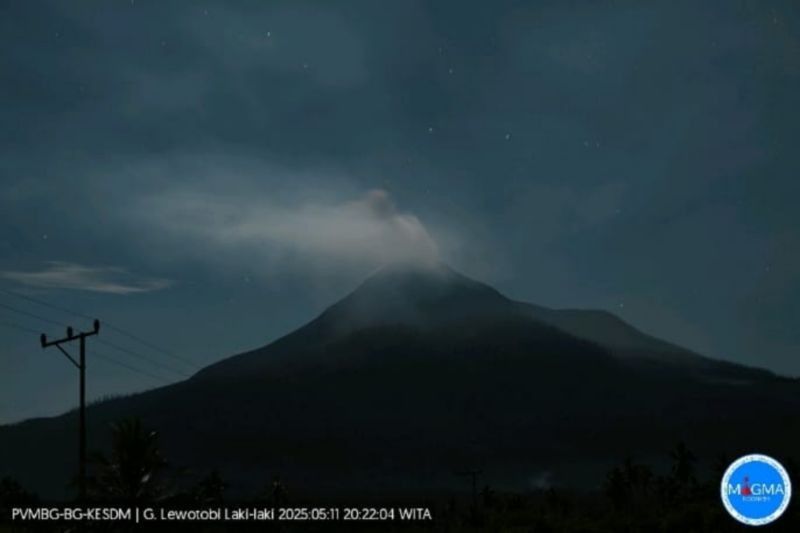 Gunung Lewotobi Laki-laki Erupsi, Semburkan Abu Vulkanik hingga 300 Meter!