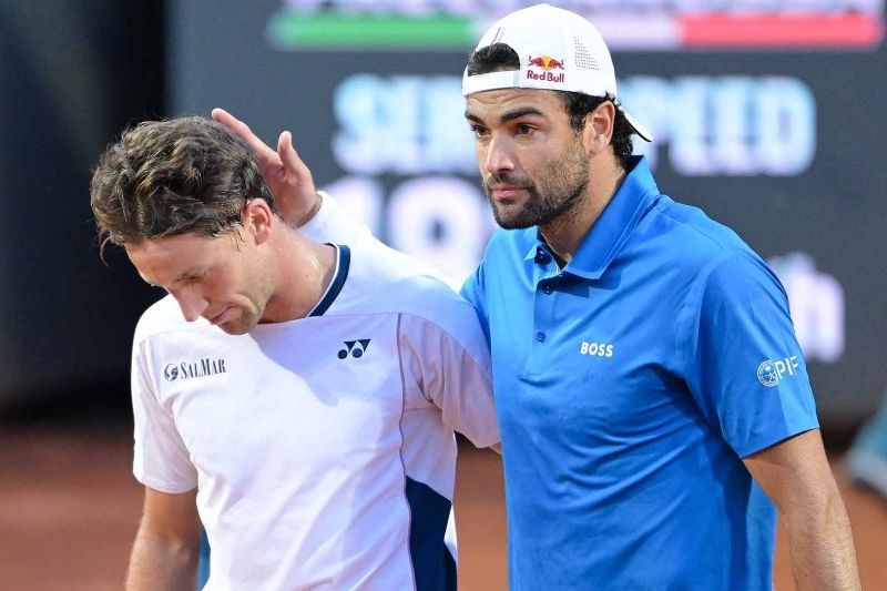 Berrettini Mundur, Ruud Maju ke 16 Besar Roma Masters