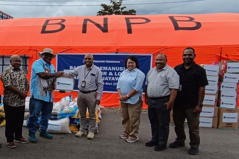 PTFI Berikan Bantuan 2,3 Ton untuk Korban Banjir Jayawijaya