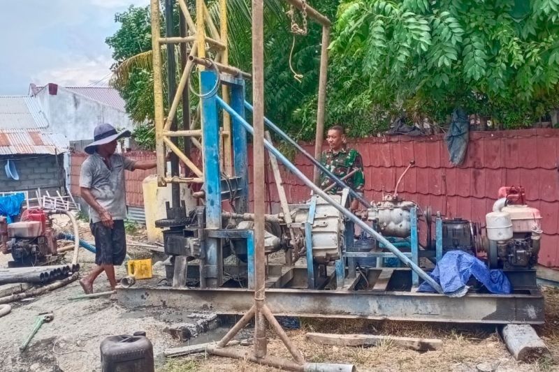 Kodam IM Berikan Bantuan Air Bersih di Tiga Lokasi TMMD ke-124