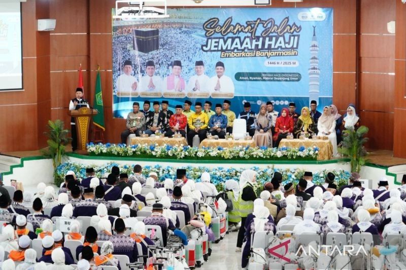 Kloter 5 Jamaah Haji Embarkasi Banjarmasin Berangkat Menuju Madinah