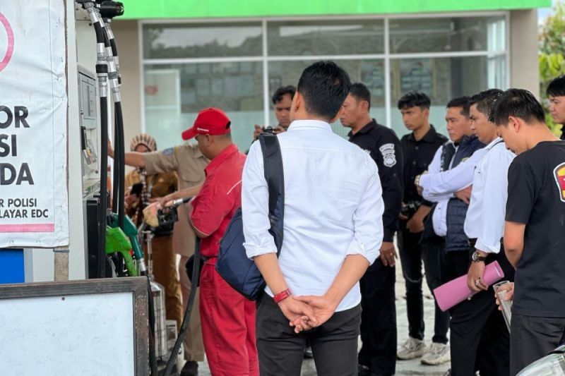 Polres Rejang Lebong Awasi Distribusi BBM di SPBU, Pastikan Stok Aman