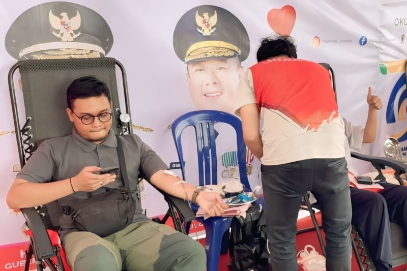 Samsat OKU Timur Sukses Gelar Donor Darah Massal, Bantu Penuhi Kebutuhan Darah di Sumsel