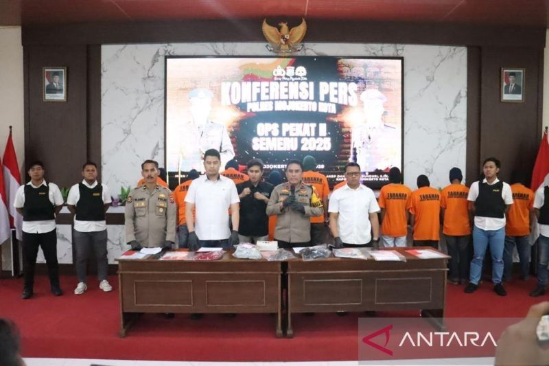 Polres Mojokerto Kota Berhasil Tangkap 18 Pelaku Premanisme