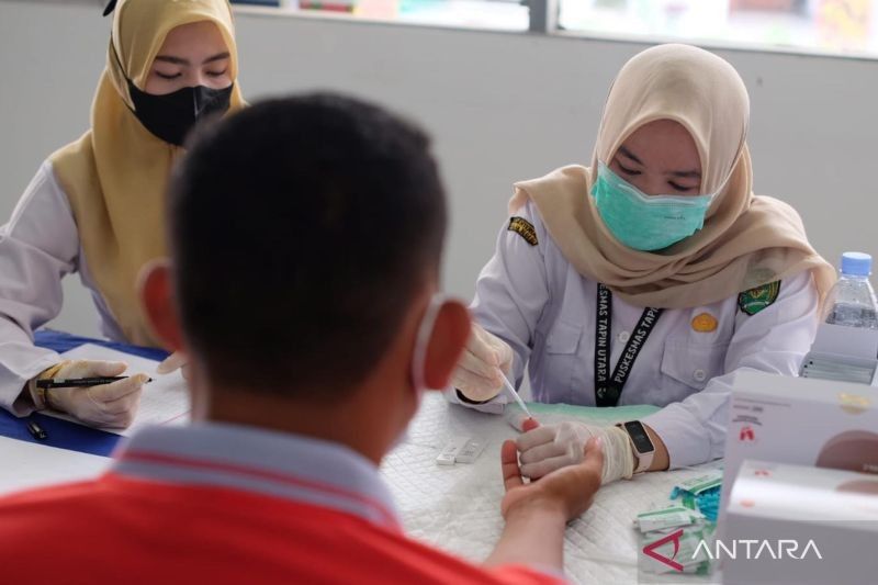 Ratusan Warga Binaan Rutan Rantau Jalani Skrining Kesehatan, Cegah Penyebaran Penyakit Menular