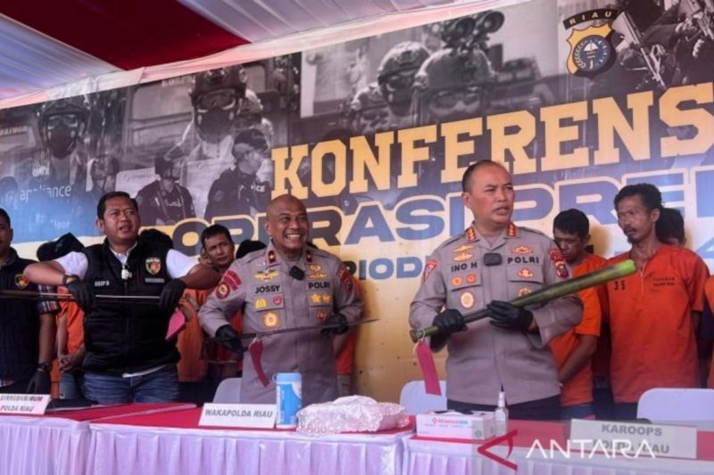 Polda Riau Berhasil Tangkap 169 Pelaku Kejahatan Jalanan dalam Operasi Pekat
