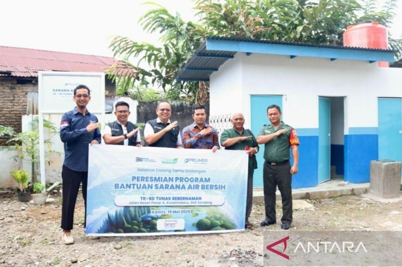 Pelindo Multi Terminal Berikan Akses Air Bersih di Sekolah Tunas Sebernaman, Sumatera Utara