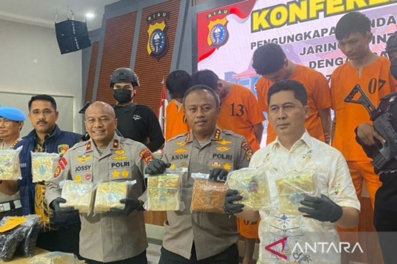 Polda Riau Ungkap Jaringan Sabu 18 Kg Asal Malaysia, Dikendalikan dari Lapas