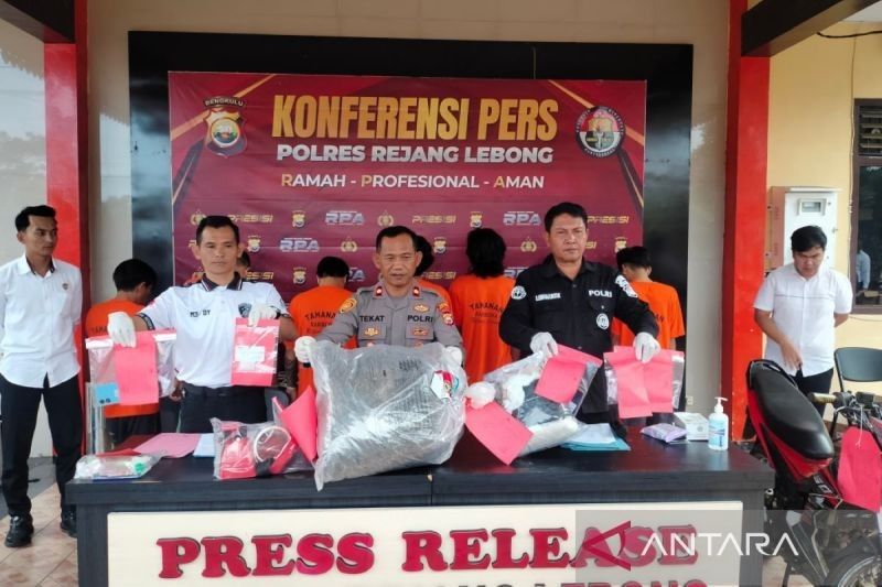 Polres Rejang Lebong Bekuk Tujuh Tersangka Penyalahgunaan Narkotika
