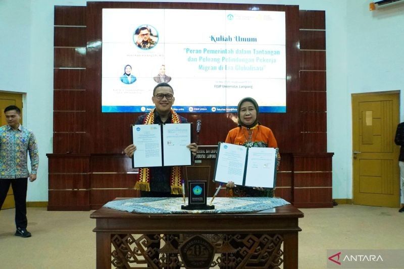 KemenP2MI dan Unila Jalin Kerja Sama Tingkatkan Kualitas Pekerja Migran Indonesia