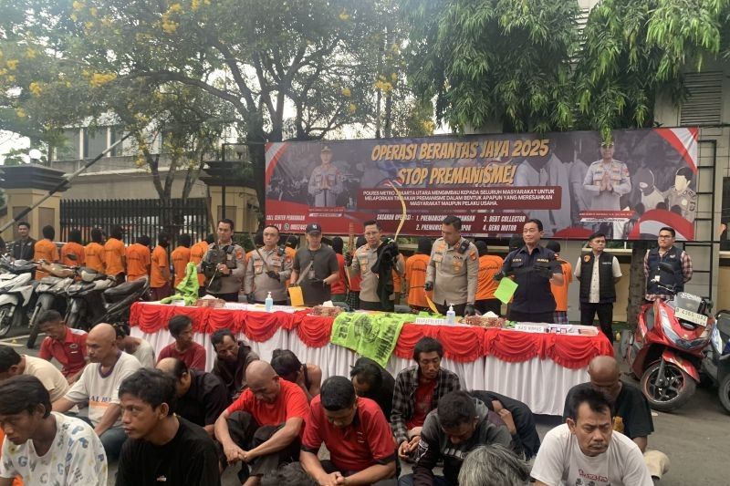 Polrestro Jakut Berhasil Tangkap 299 Pelaku Premanisme dan Pemerasan