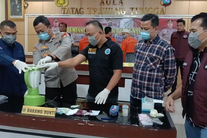 Polres Pasaman Barat Musnahkan 241,91 Gram Sabu, Tersangka Terancam Hukuman Mati