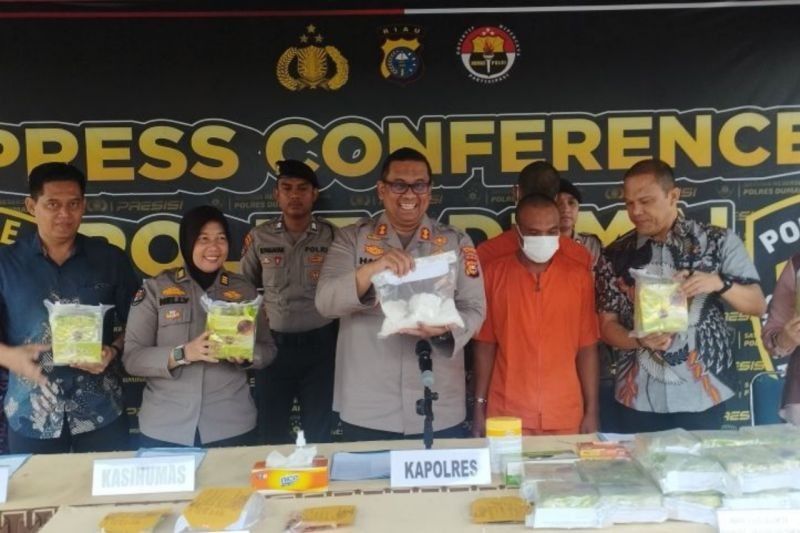 Polres Dumai Sita 29 Kg Sabu dan 413 Pil Ekstasi, Dua Kurir Ditangkap