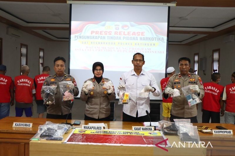 Polres Katingan Ungkap 25 Kasus Narkoba dalam Dua Bulan, Libatkan Oknum Kades