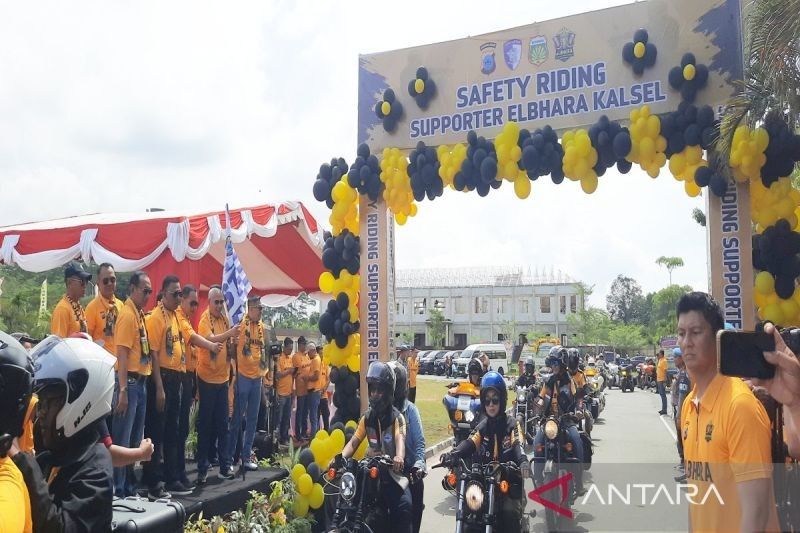 Kakorlantas Lepas Safety Riding, Ramaikan Pembentukan Elbhara Kalsel
