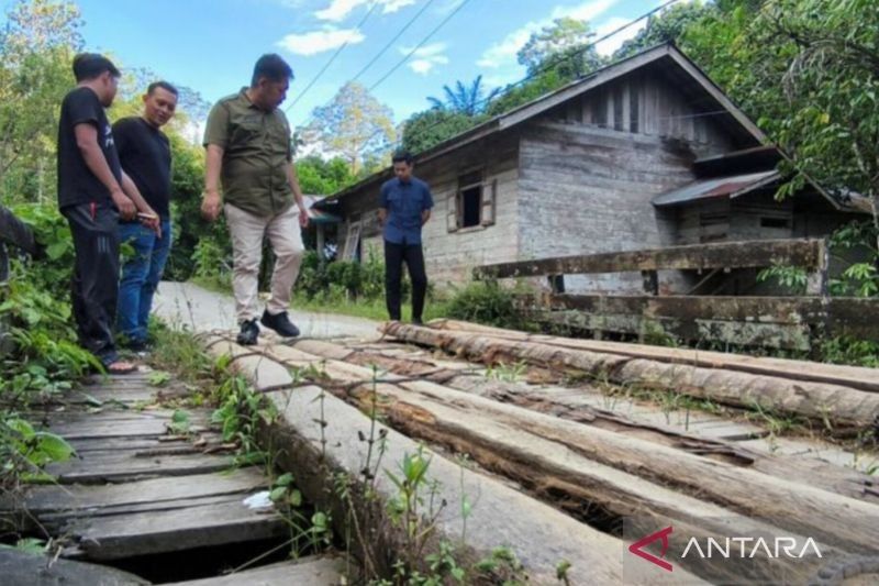 Bupati HST Tinjau Jembatan Rusak, Pastikan Perbaikan Segera Dilakukan