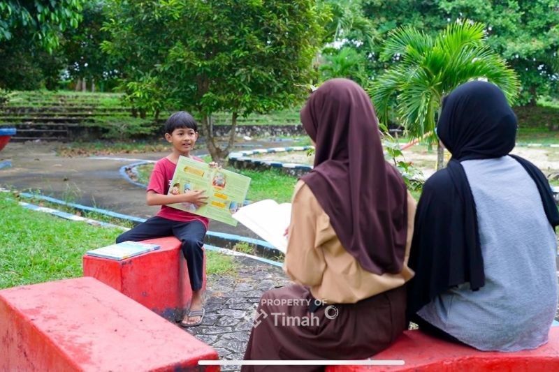 PT Timah Optimalkan Taman Baca Rumah Stannia, Tingkatkan Minat Baca Anak di Lingkar Tambang