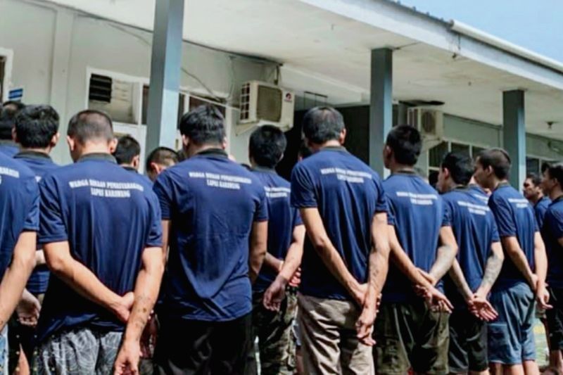 30 Narapidana Pindahan Lapas Bandung Tiba di Lapas Karawang