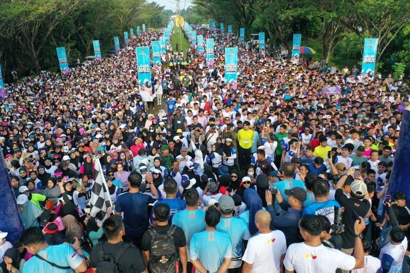 Fun Run Anti Mager: Ribuan Peserta Ramaikan Peringatan Hari Jadi Luwu Timur