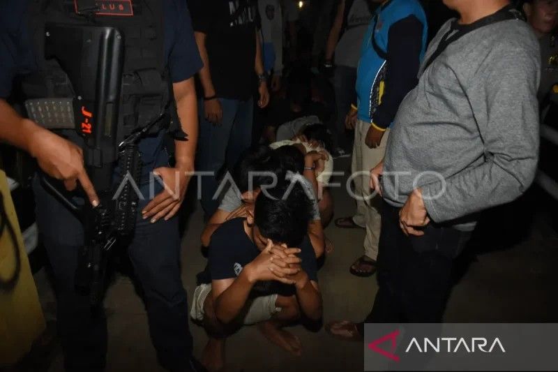 Geng Motor Bersenjata Tajam Diringkus di Gowa, Sembilan Pelaku Terancam 5 Tahun Penjara