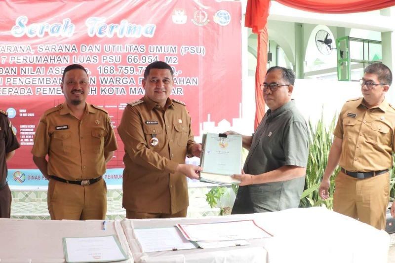 Pemkot Makassar Terima Aset PSU Senilai Rp168 Miliar dari Pengembang Perumahan