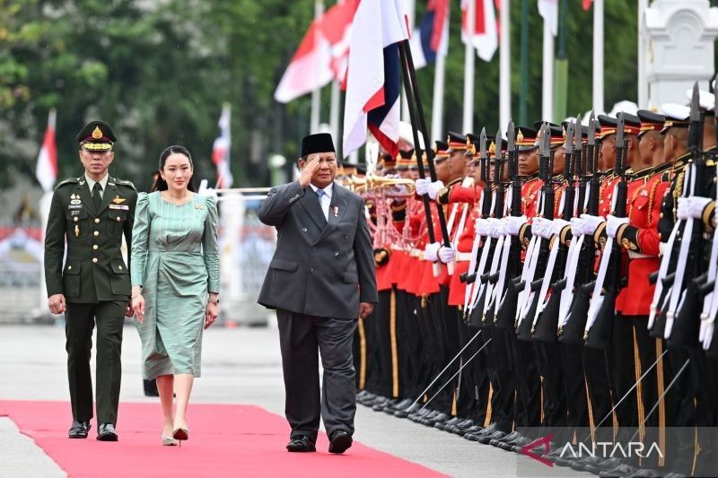 Prabowo Subianto Disambut Upacara Kehormatan di Bangkok, Bahas Isu Strategis dengan PM Thailand