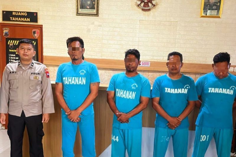 Polda Jateng Bekuk 4 Oknum Ormas GRIB Jaya Terkait Perusakan Aset KAI Semarang