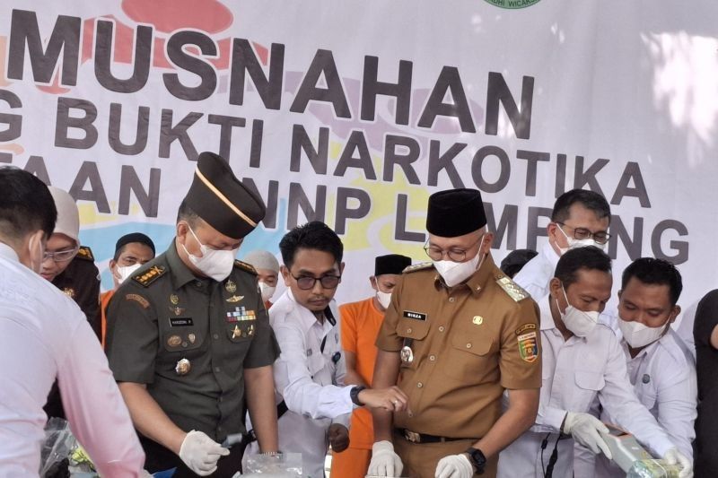 Gubernur Lampung Musnahkan 14,9 Kg Sabu, Bukti Lindungi Generasi Muda dari Narkoba!