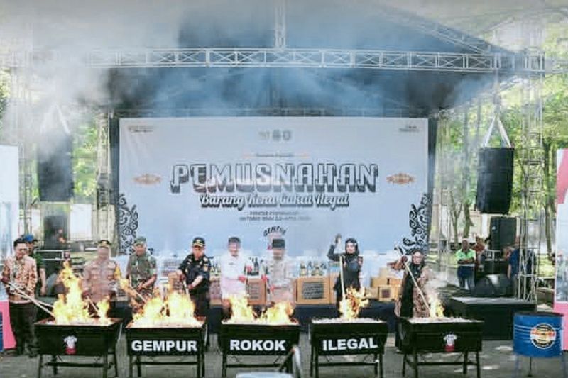 Puluhan Juta Batang Rokok Ilegal Dimusnahkan: Kerugian Negara Capai Rp25 Miliar!