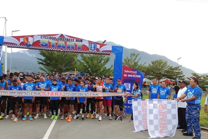 Unik, Peserta Termuda Kelas 3 SD Ramaikan Cycloop Obstacle Run 2025 di Lanud Sentani: 500 Orang Berpartisipasi